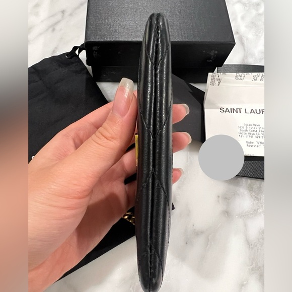 ***SOLD*** on marketplace - YSL CASSANDRE MATELASSÉ KEY POUCH IN SMOOTH LEATHER - Picture 10 of 11